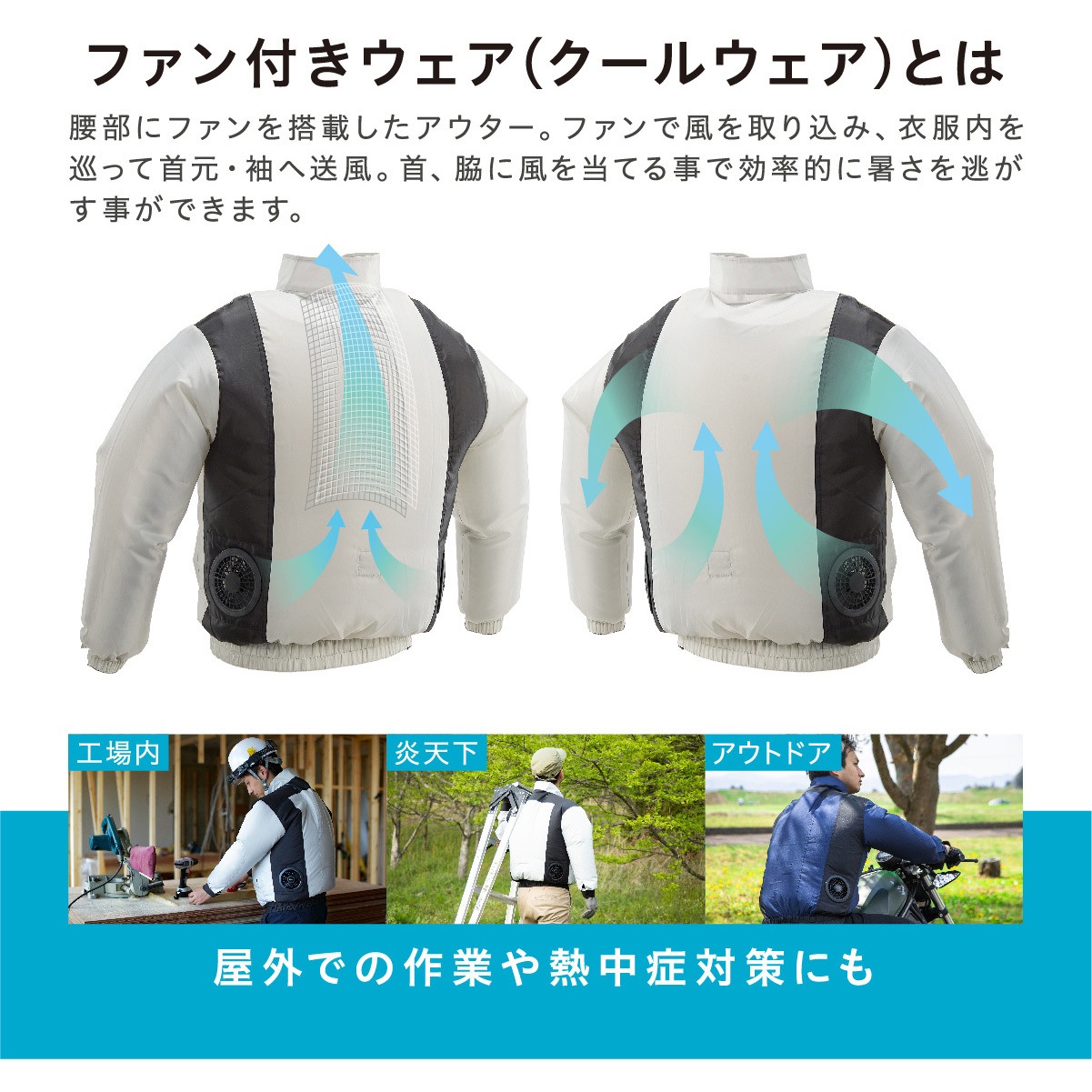 Ｎクール　ウェアファンセット Nクールウェア・ベスト [電動ファン別売り]｜システムギアダイレクト