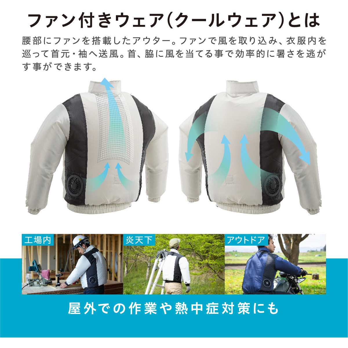 Ｎクール　ウェアファンセット クールウェアPROセット (ファン&バッテリーセット) アイリス