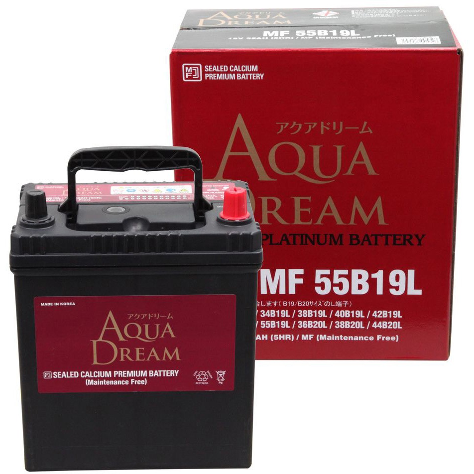 AD-MF 55B19L 充電制御車対応 PLATINUM CAR BATTERY 1個 AQUA DREAM(アクアドリーム) 【通販モノタロウ】