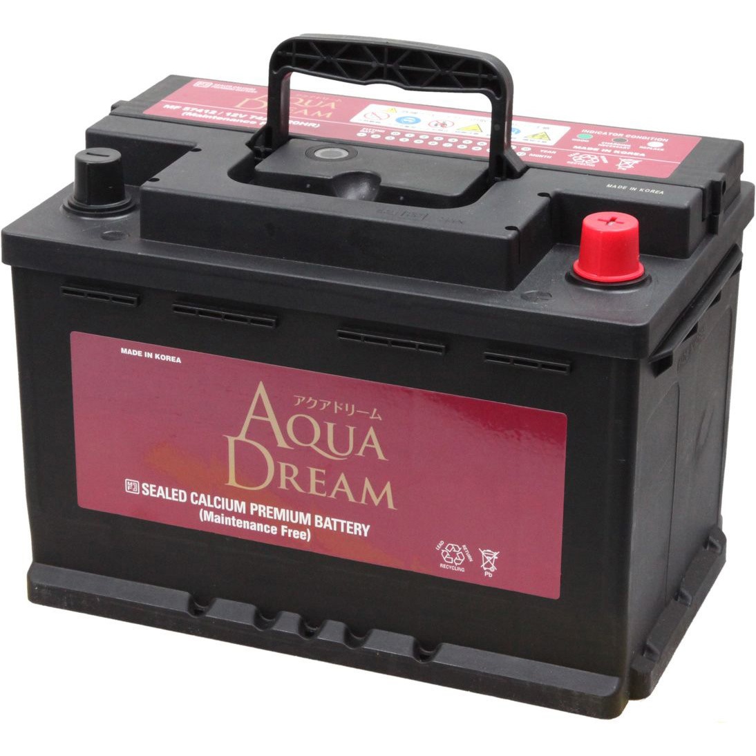 AD-MF 57412 欧州車用 PLATINUM CAR BATTERY 1個 AQUA DREAM(アクア
