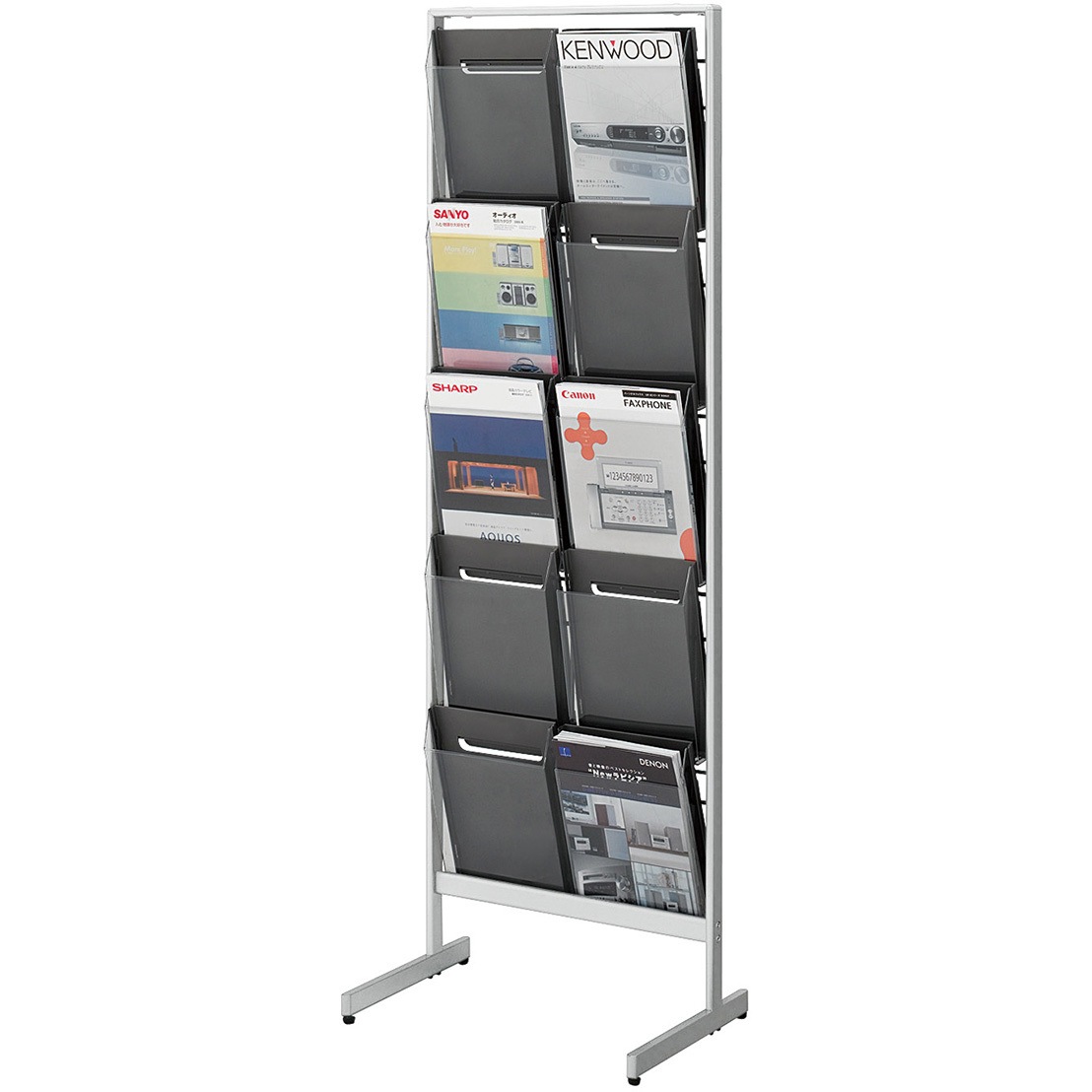 ZR-PS312S81 パンフレットスタンド 厚型 (配送・組立サービス付き) コクヨ 幅517mm奥行350mm高さ1525mm  ZR-PS312S81