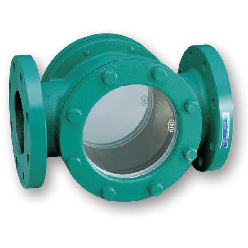 GAF 透視式サイトグラス ワシノ機器 フランジ形 鋳鉄 最高使用圧力0.98MPa 呼び径(B)2-1/2 83,980円