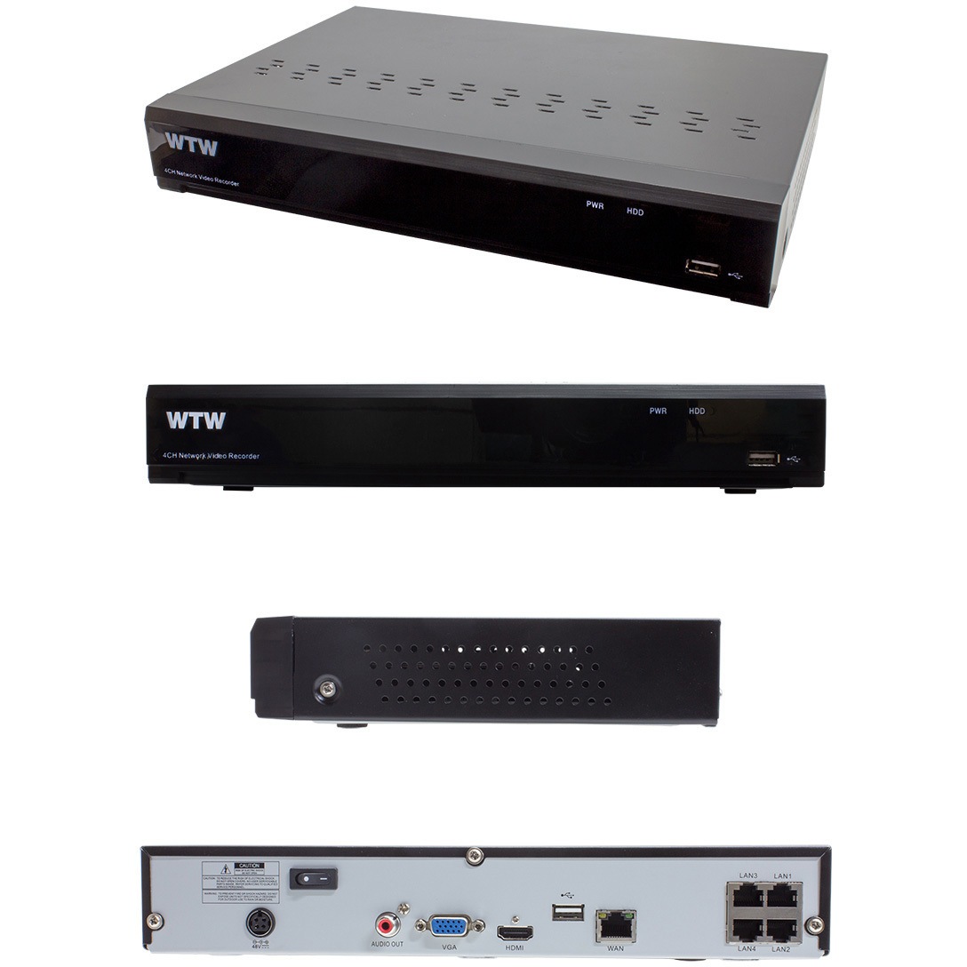 WTW-NV404EP2-2TB 4ch 800万画素(4K) ネットワークビデオ