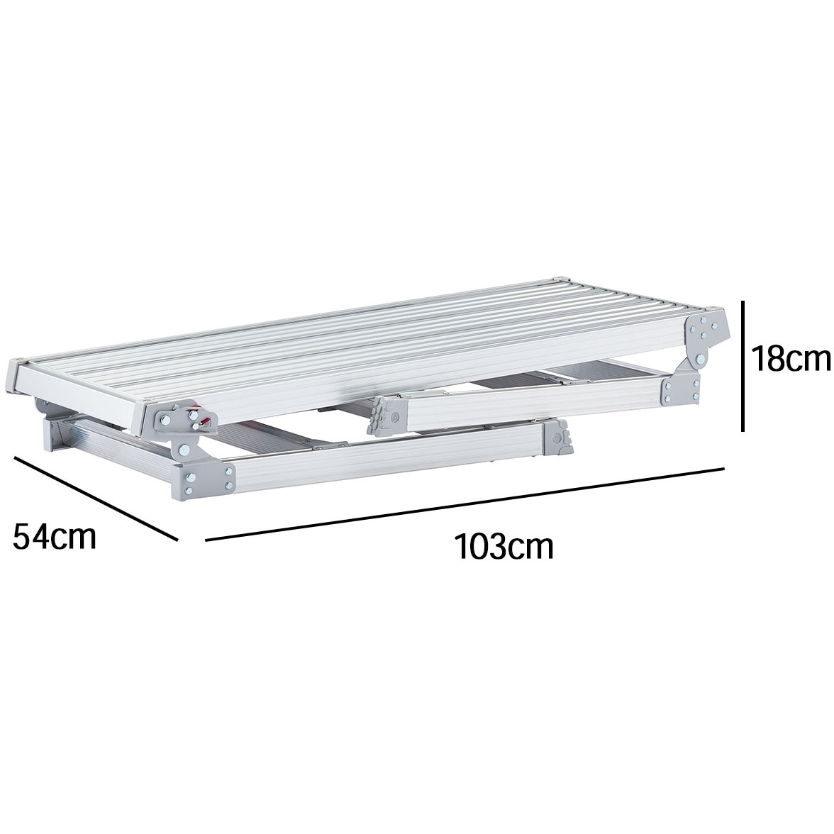 DRSW-1000c 脚部伸縮足場台 DRSW 長谷川工業 天板高さ0.65～0.96m天板