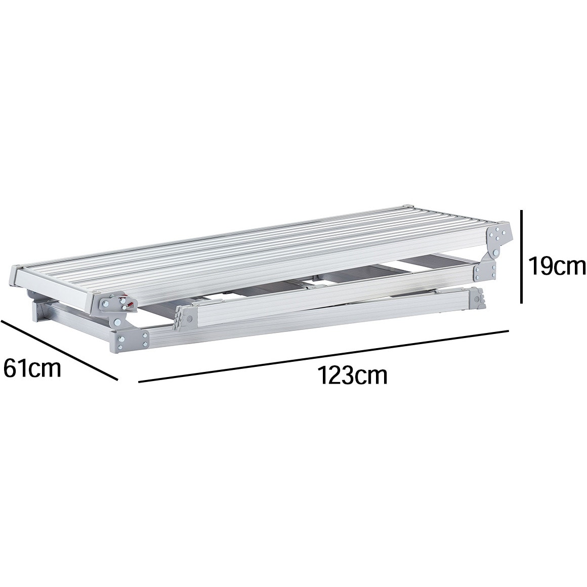 DRSW-1200c 脚部伸縮足場台 DRSW 長谷川工業 天板高さ1.01～1.23m天板