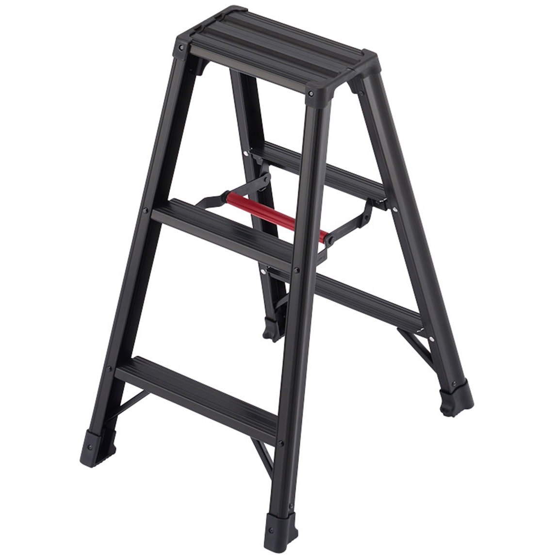 vunchi　プラド5人乗り　脚8㌢アップ　天板75㌢ RZB-09b 専用脚立 脚軽BLACK RZB 長谷川工業 天板高さ0.79m踏ざん踏面