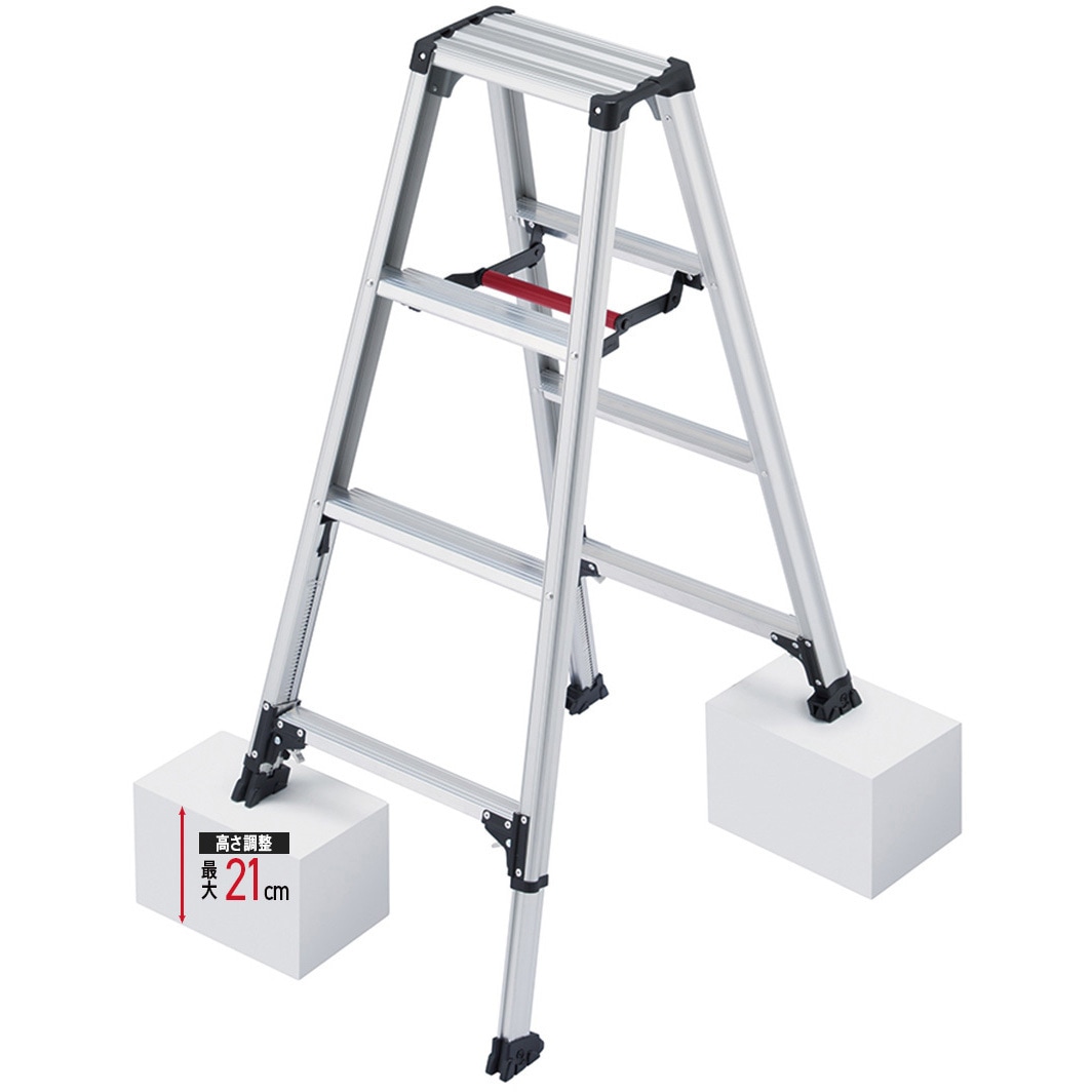 RZS-12a 脚立 伸縮式脚軽 長谷川工業 踏ざん踏面幅55mm RZS-12a