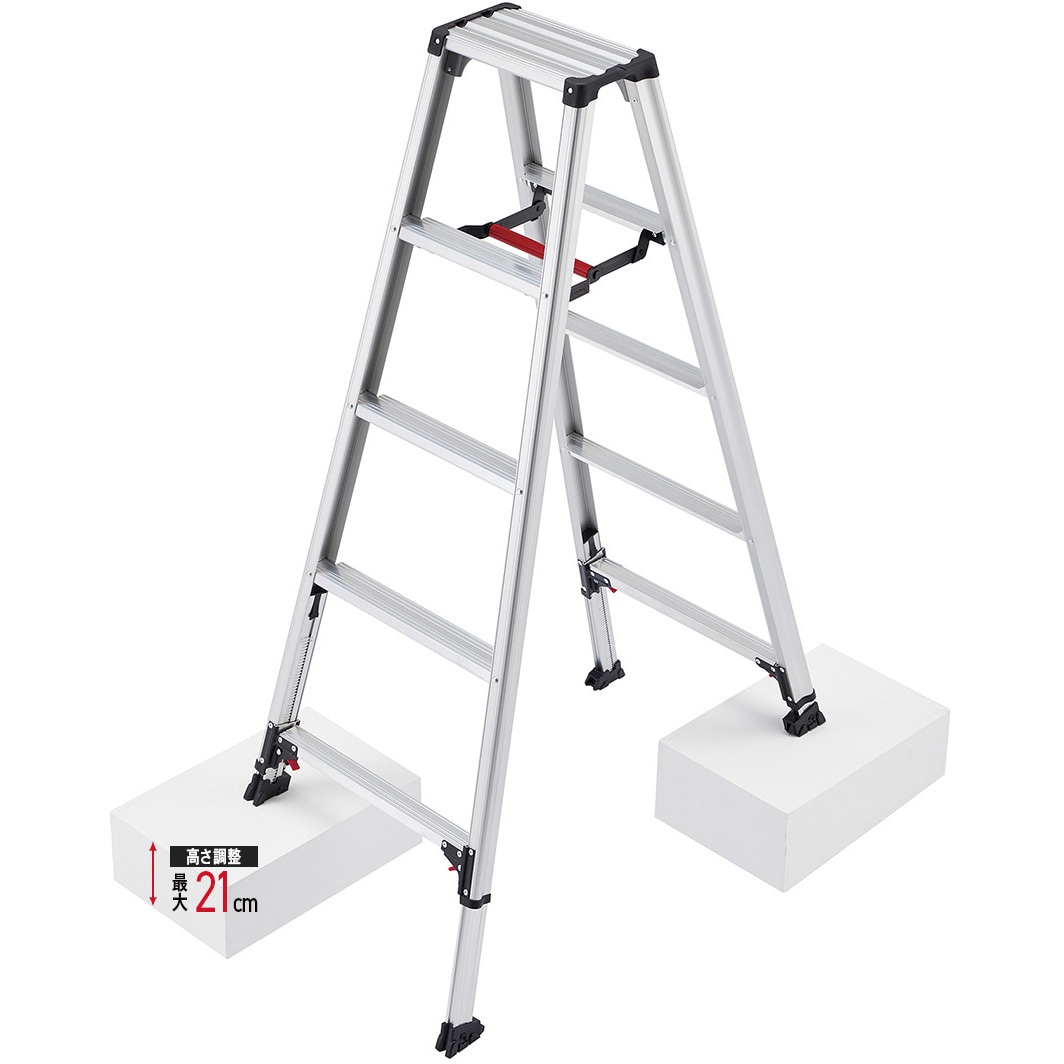 RZS-15a 脚立 伸縮式脚軽 長谷川工業 踏ざん踏面幅55mm RZS-15a