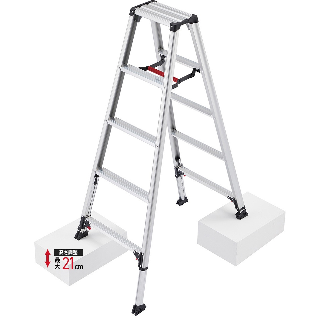 RZS-15a 脚立 RZS-a 伸縮式脚軽 長谷川工業 天板高さ1.32～1.53m踏ざん