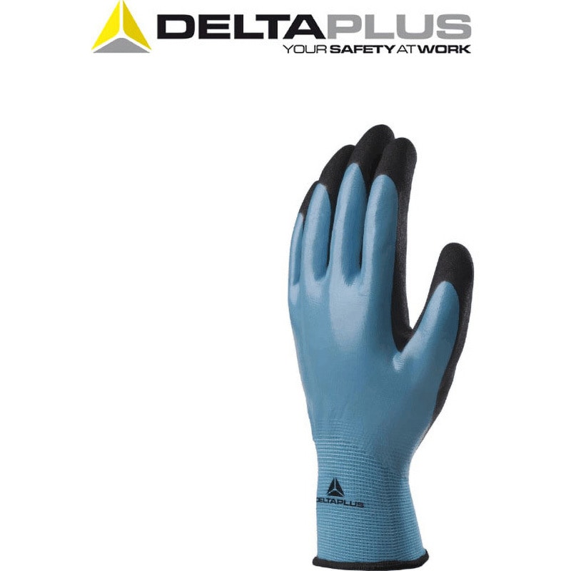 D0001-M WET&DRY VV636BL/完全防水ニトリルコートすべり止め手袋 Delta