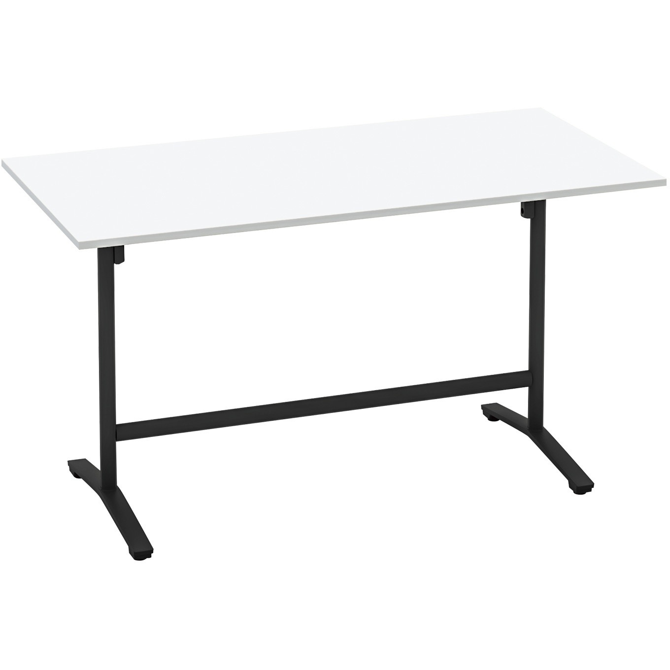 MT-V189HE6AMAW-E ミーティング用テーブル ビエナ ハイタイプ角形天板(配送・組立サービス付き) コクヨ 配線ボックスなし ホワイト ブラック 高さ1000mm間口1800mm奥行900mm  MT-V189HE6AMAW-E 60,390円