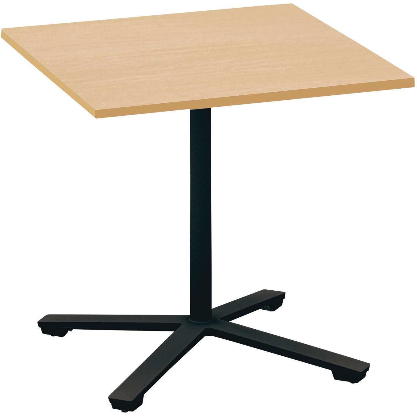 MT-V77E6AMT1-ENN ミーティング用テーブル ビエナ 正方形天板(配送・組立サービス付き) コクヨ 組立・設置・取付 ホワイトナチュラル ブラック  MT-V77E6AMT1-ENN