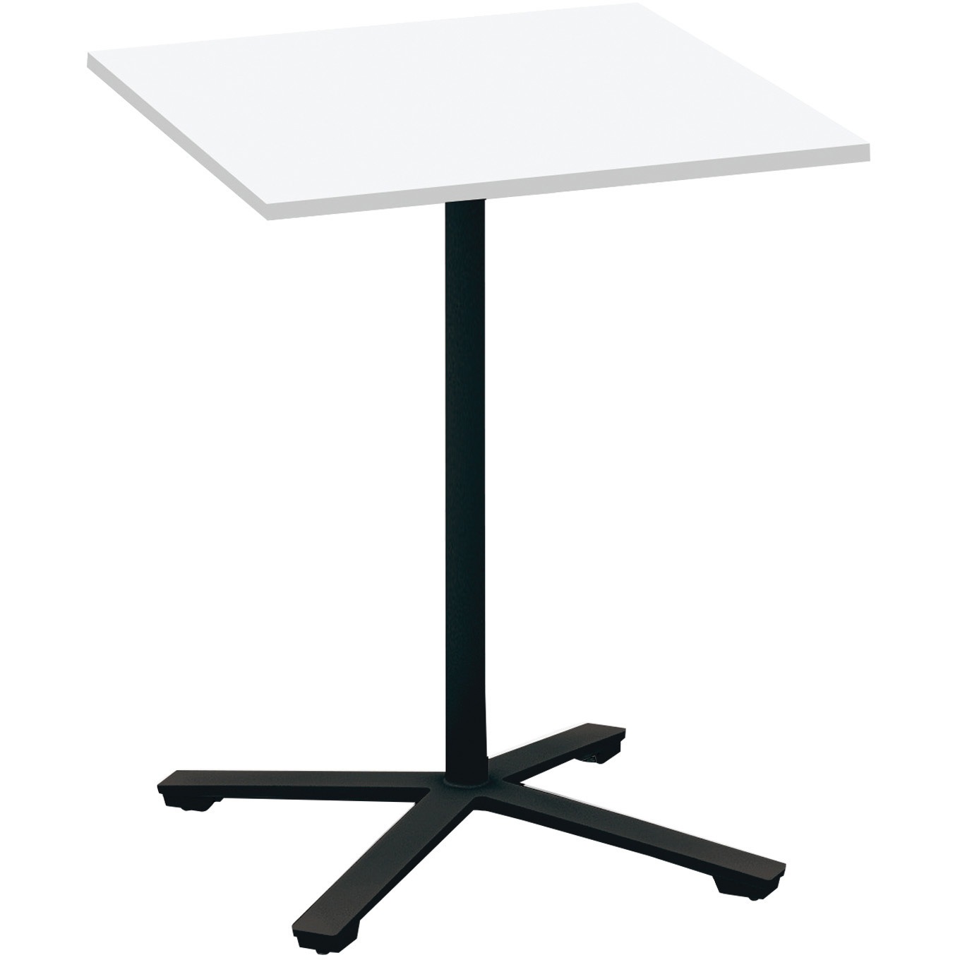 MT-V77HE6AMAW-E ミーティング用テーブル ビエナ ハイタイプ正方形天板(配送・組立サービス付き) コクヨ 組立・設置・取付 ホワイト ブラック 高さ1000mm間口750mm奥行750mm  MT-V77HE6AMAW-E