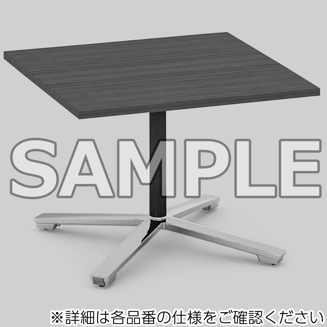 MT-V77LE6AMAW-E ミーティング用テーブル ビエナ ロータイプ正方形天板(配送・組立サービス付き) コクヨ 組立・設置・取付 ホワイト ブラック 高さ550mm間口750mm奥行750mm  MT-V77LE6AMAW-E