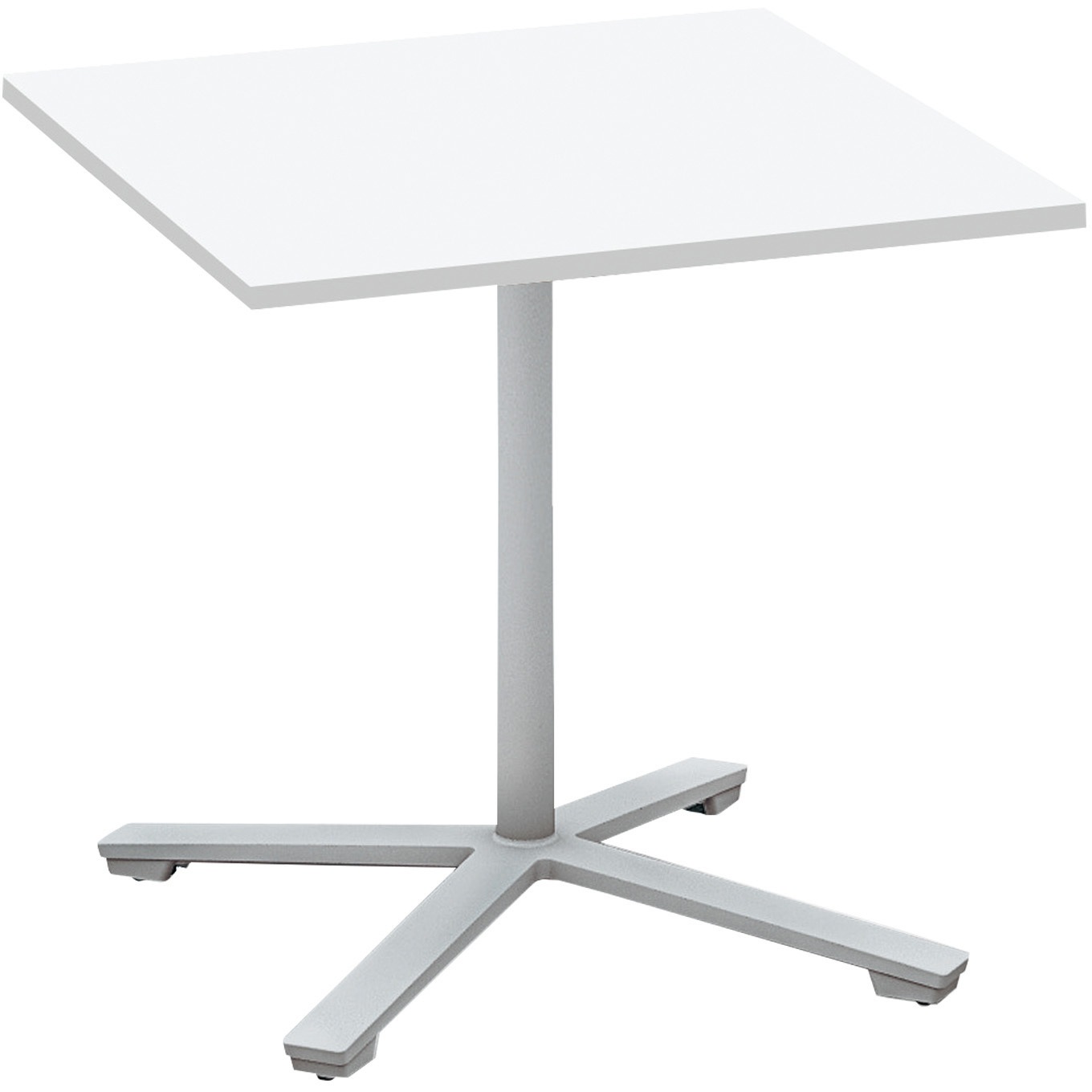MT-V77P81MAW-CNN ミーティング用テーブル ビエナ 正方形天板(配送・組立サービス付き) コクヨ 組立・設置・取付 ホワイト フラットシルバー 高さ720mm間口750mm奥行750mm  MT-V77P81MAW-CNN
