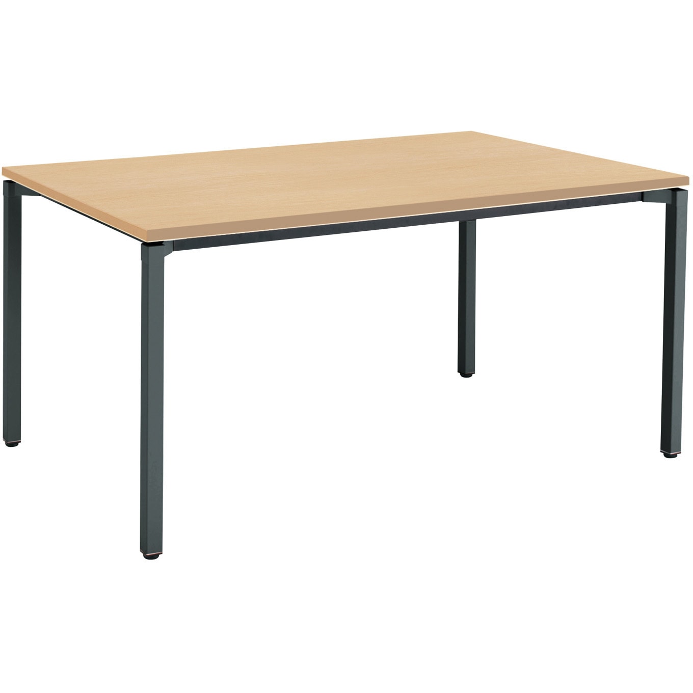 MT-JTK159E6MT1N ミーティング用テーブル JUTO角形天板(配送・組立サービス付き) コクヨ 組立・設置・取付 ナチュラルオーク ブラック スクエアコーナー  MT-JTK159E6MT1N