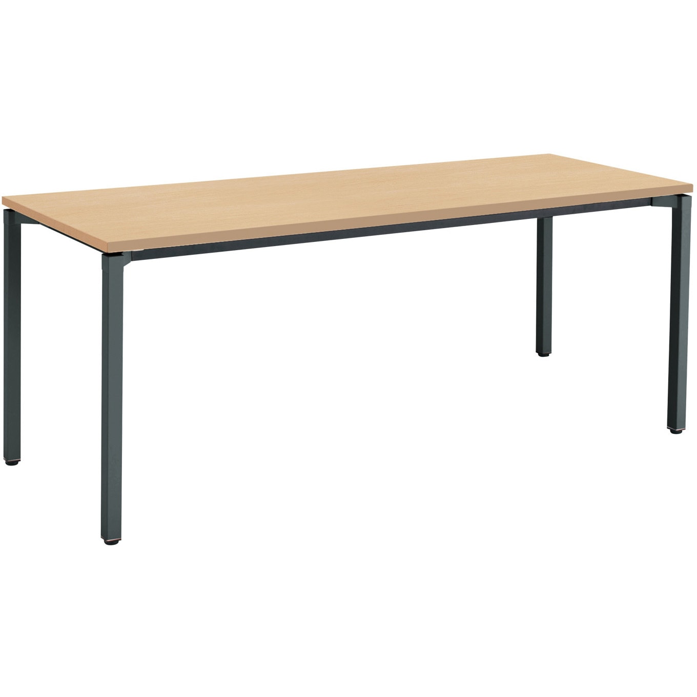 MT-JTK187E6MT1N ミーティング用テーブル JUTO角形天板(配送・組立サービス付き) コクヨ 組立・設置・取付 ナチュラルオーク ブラック スクエアコーナー  MT-JTK187E6MT1N