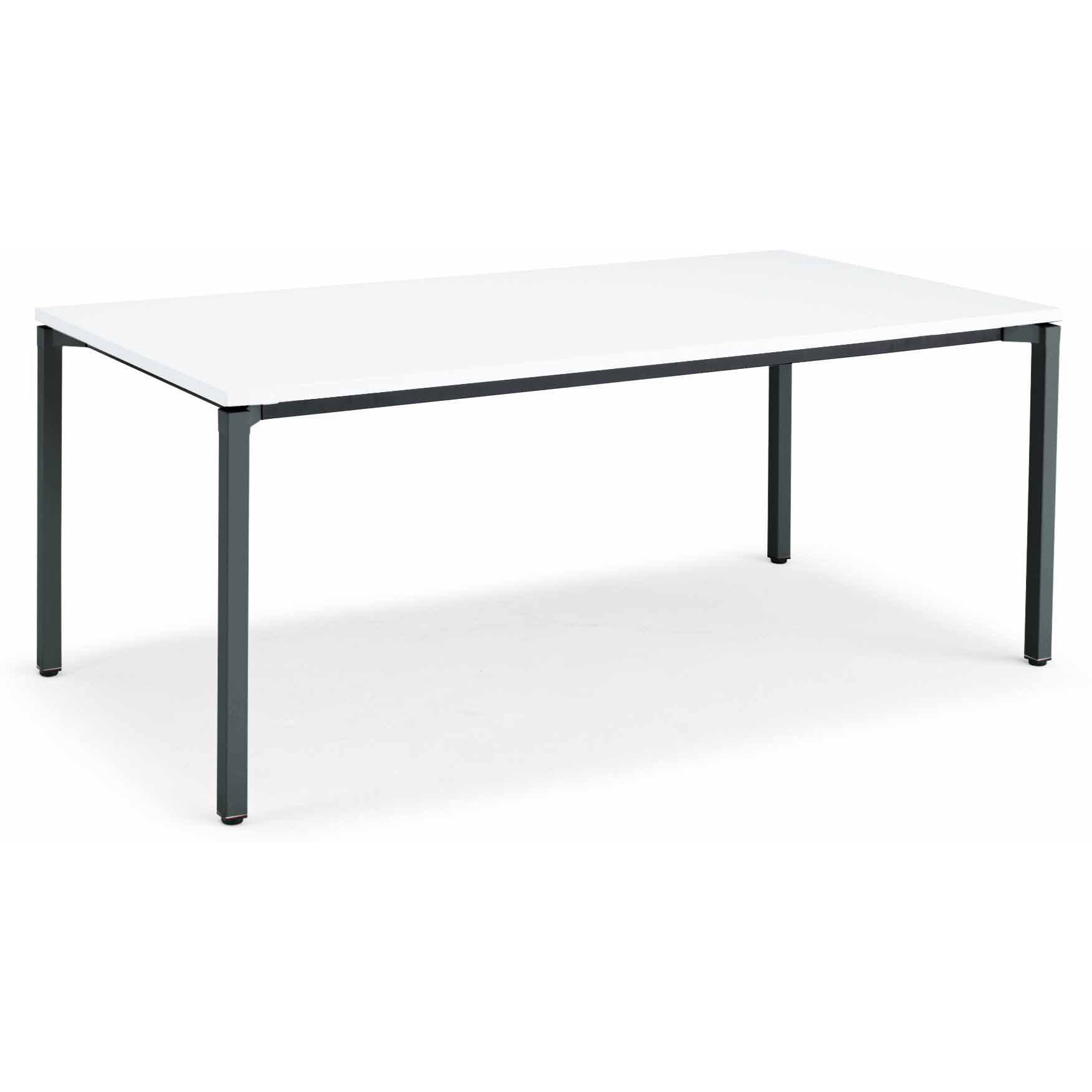 MT-JTK189E6MAWN ミーティング用テーブル JUTO角形天板(配送・組立サービス付き) コクヨ 組立・設置・取付 ホワイト ブラック スクエアコーナー  MT-JTK189E6MAWN