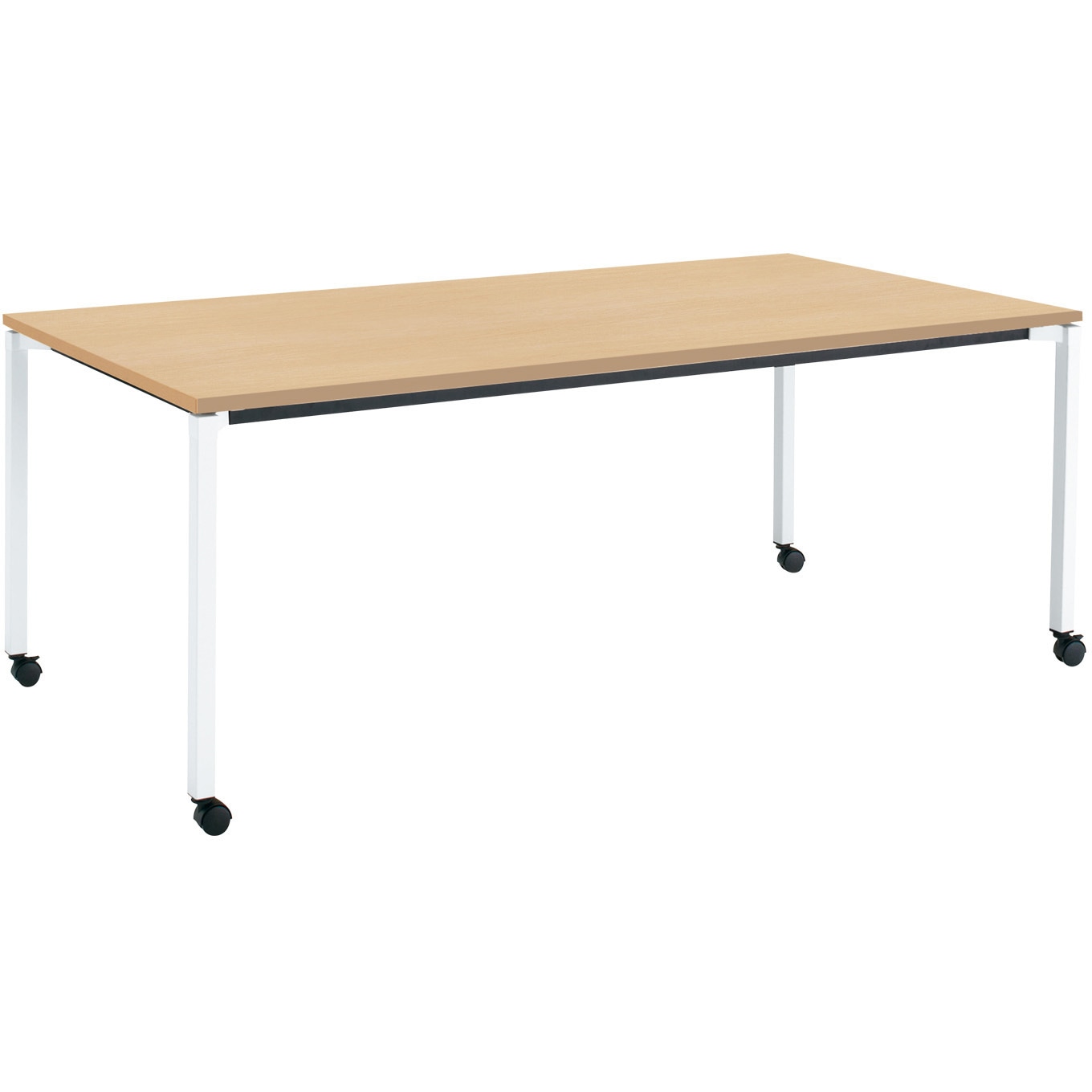 MT-JTK211SAWMT1-CN ミーティング用テーブル JUTO角形天板(配送・組立サービス付き) コクヨ スクエアコーナー ホワイトナチュラル 高さ720mm間口2100mm奥行1000mm  MT-JTK211SAWMT1-CN