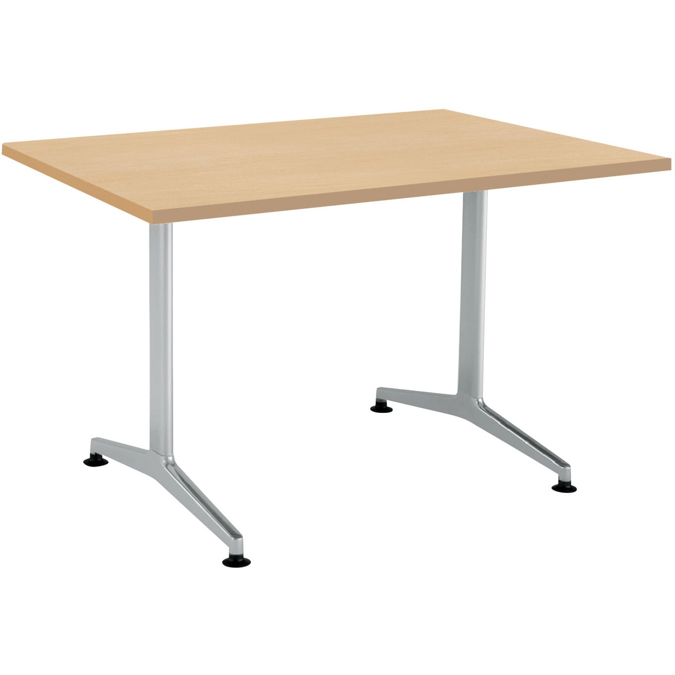 MT-JTT127S81MT1 ミーティング用テーブル JUTO角形天板(配送・組立サービス付き) コクヨ ホワイトナチュラル フラットシルバー スクエアコーナー  MT-JTT127S81MT1