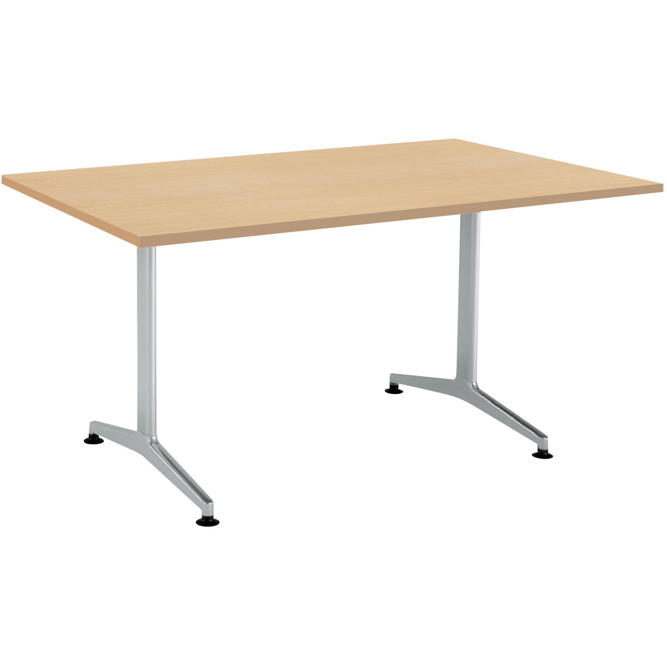 MT-JTT159S81MT1 ミーティング用テーブル JUTO角形天板(配送・組立サービス付き) コクヨ ホワイトナチュラル フラットシルバー スクエアコーナー  MT-JTT159S81MT1