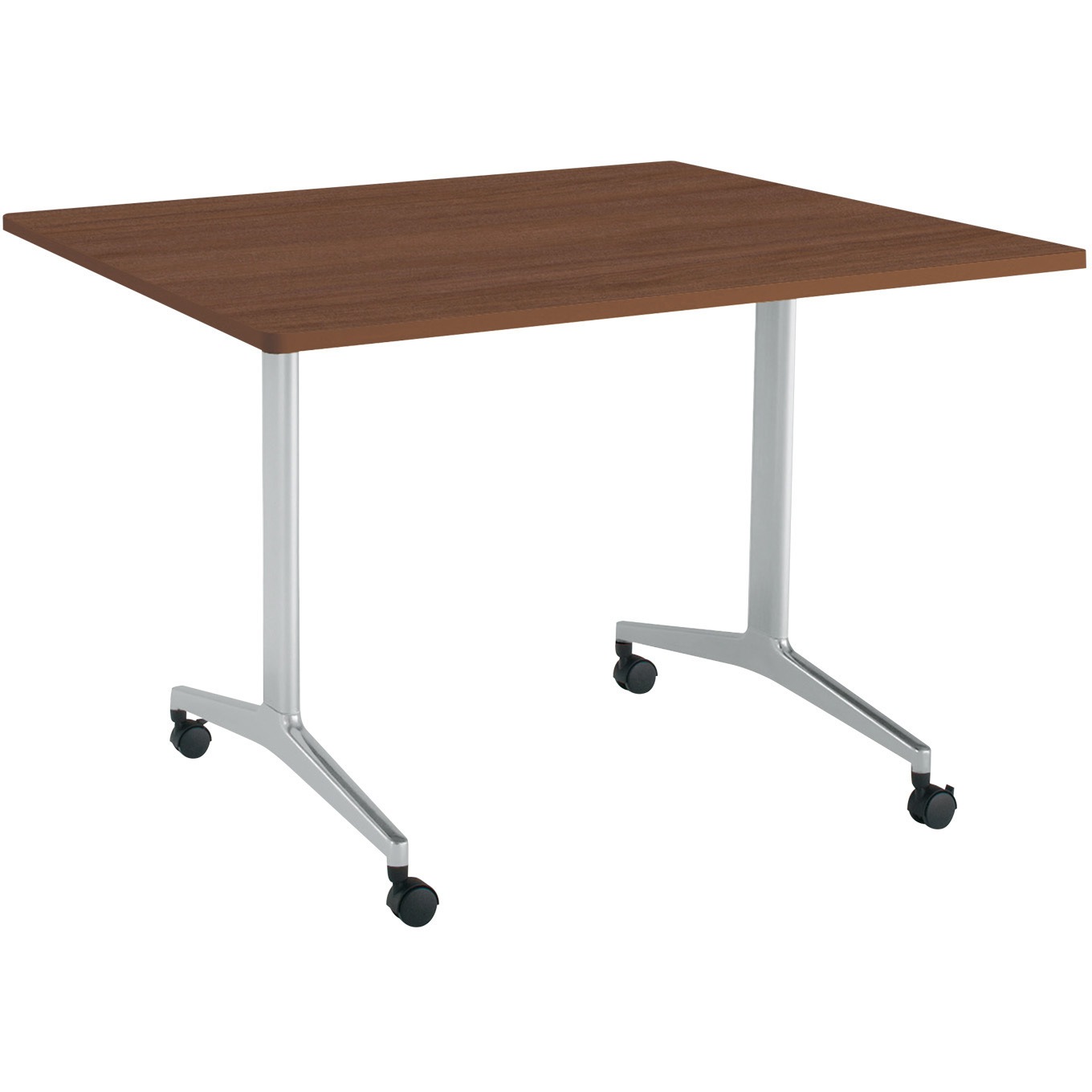 MT-JTTR129S81MV5-C ミーティング用テーブル JUTO角形天板(配送・組立サービス付き) コクヨ ラウンドコーナー アッシュブラウン フラットシルバー  MT-JTTR129S81MV5-C