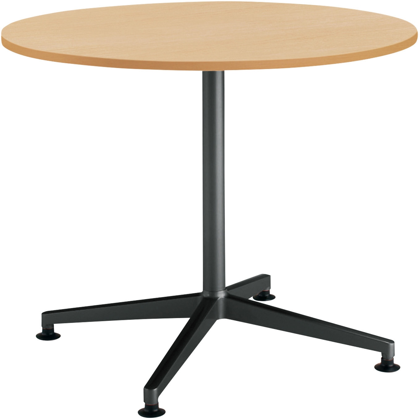 MT-JTJE7E6MT1 ミーティング用テーブル JUTO円形天板(配送・組立サービス付き) コクヨ 組立・設置・取付 ホワイトナチュラル ブラック 高さ720mm間口750mm奥行750mm  MT-JTJE7E6MT1