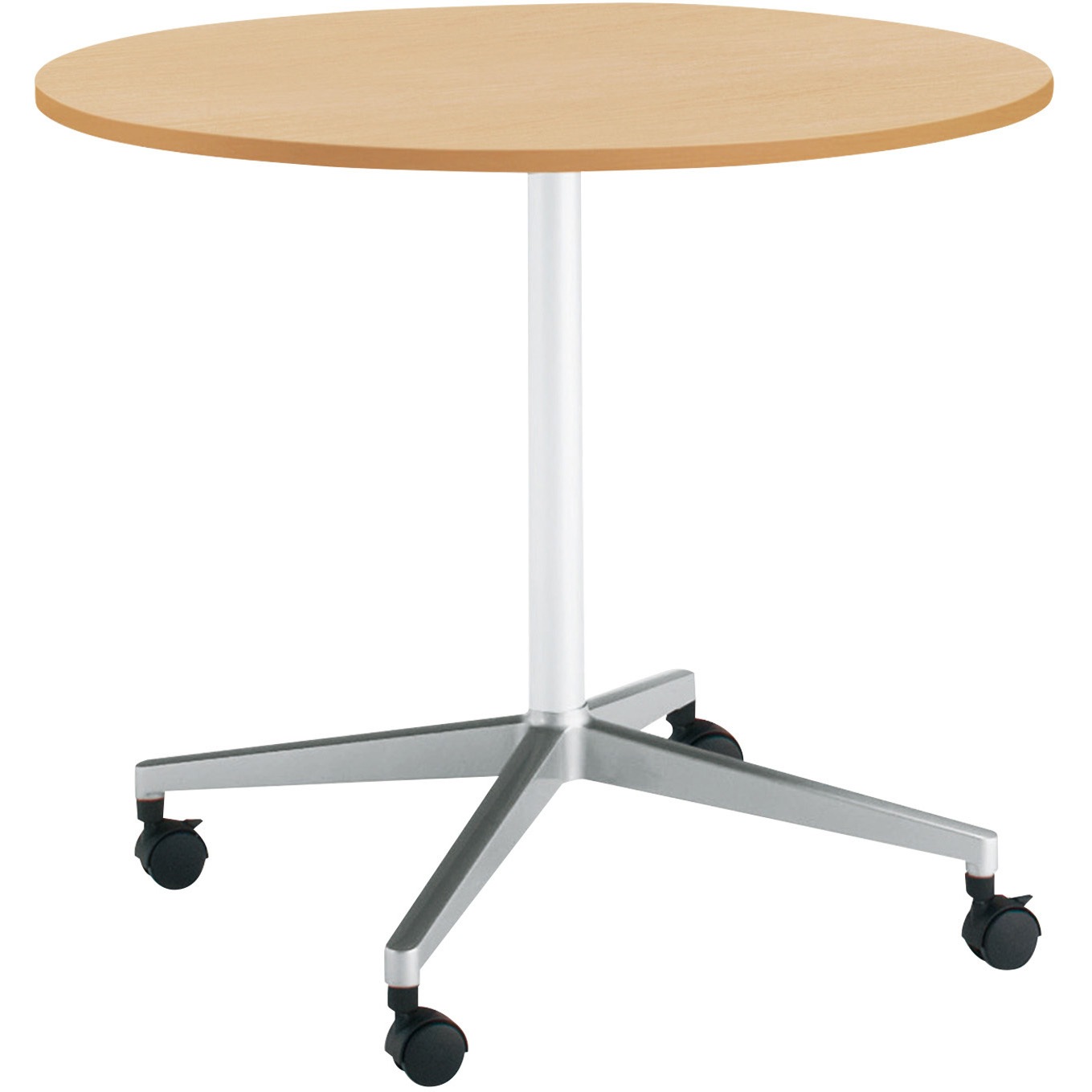 MT-JTJE7PMT1-C ミーティング用テーブル JUTO円形天板(配送・組立サービス付き) コクヨ 組立・設置・取付 ホワイトナチュラル ポリッシュ  MT-JTJE7PMT1-C