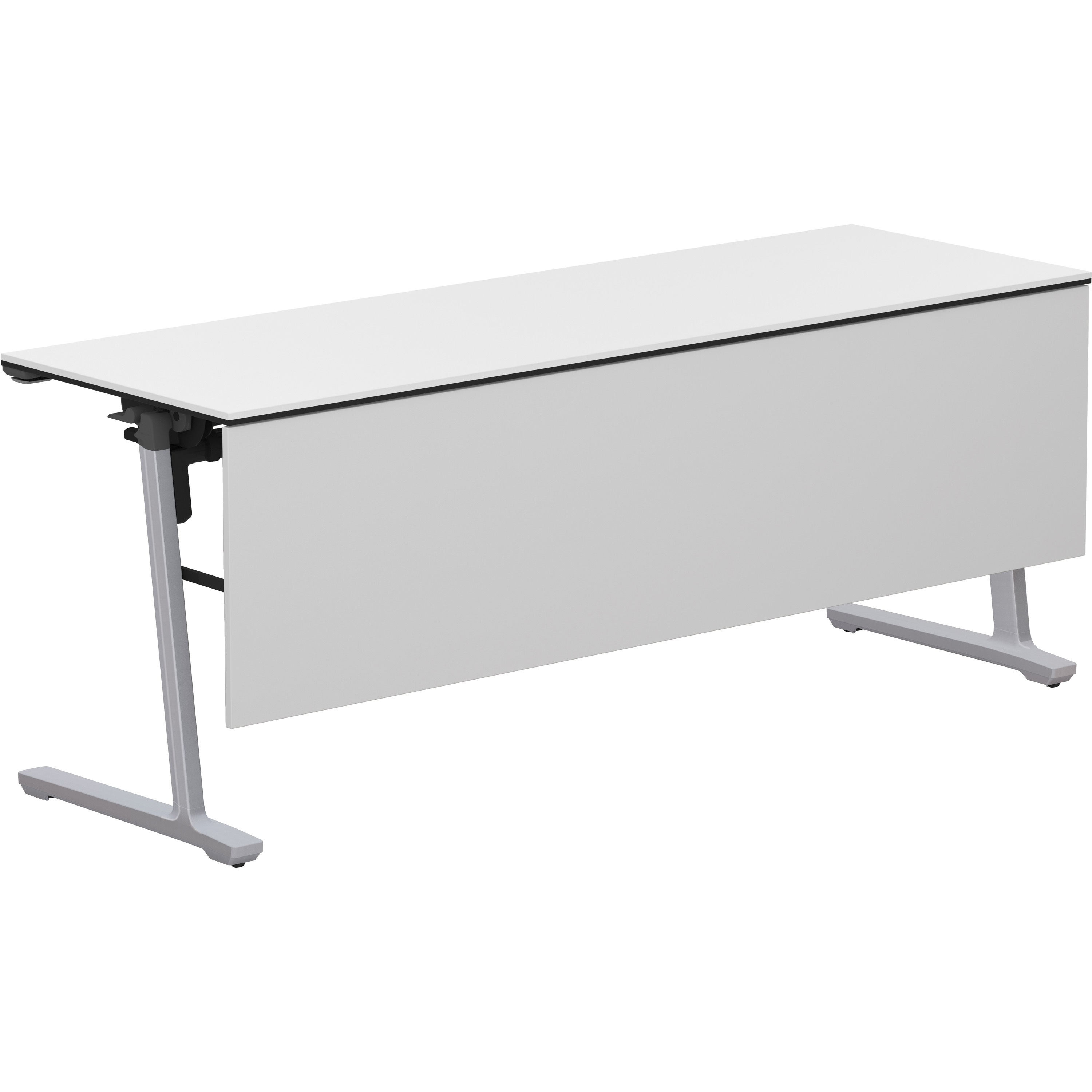 KT-PWS1401P81PAWNN フラップテーブル カーム 木パネル付き(配送・組立サービス付き) コクヨ フラットシルバー ホワイト 高さ720mm間口1800mm奥行600mm  KT-PWS1401P81PAWNN