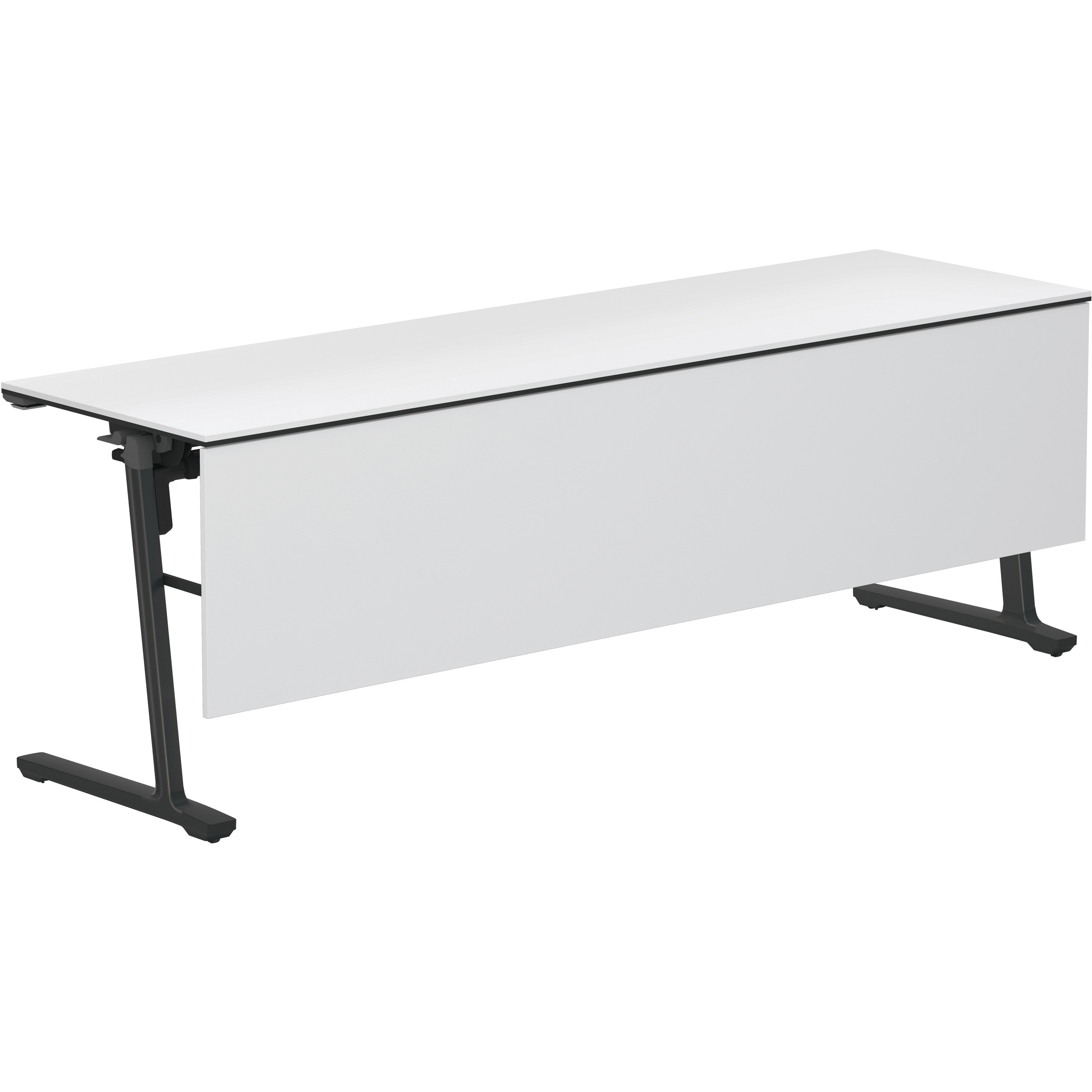 KT-PWS1409E6CPAWNN フラップテーブル カーム 木パネル付き(配送・組立サービス付き) コクヨ ブラック ホワイト 高さ720mm間口2100mm奥行600mm  KT-PWS1409E6CPAWNN