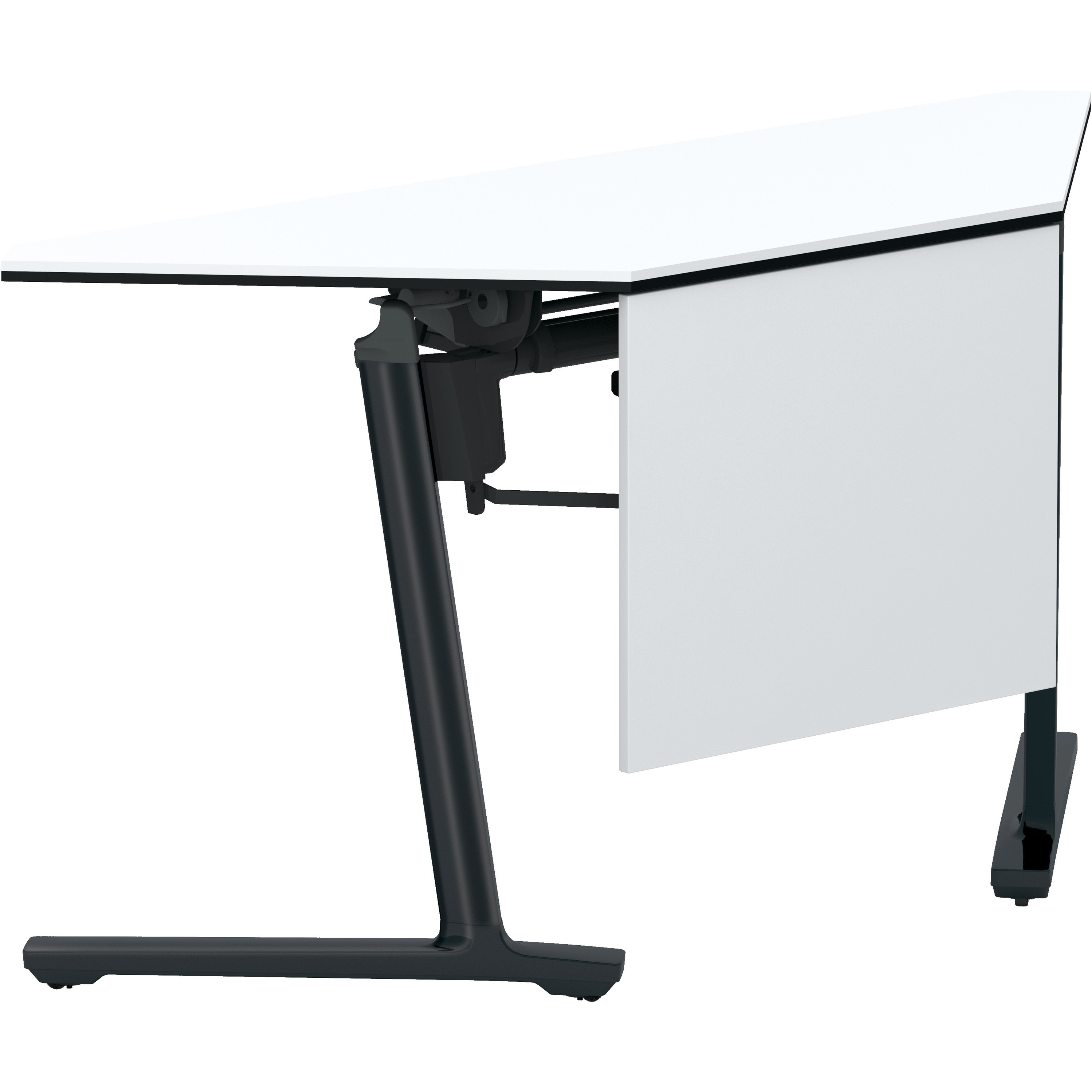 KT-PWSC141E6CPAWN3 フラップテーブル カーム コーナータイプ 木パネル付き(配送・組立サービス付き) コクヨ ブラック ホワイト 高さ720mm間口1400mm奥行480mm  KT-PWSC141E6CPAWN3