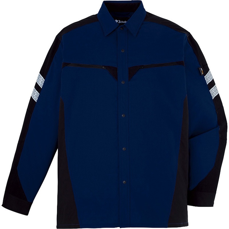 87304 ストレッチ長袖シャツ 87304 自重堂 サイズ4L着丈80cm