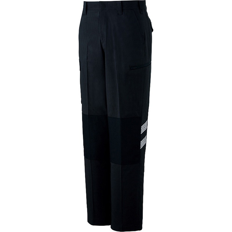 H87302 ストレッチノータックカーゴパンツ 87302 自重堂 ネービー色 サイズ120