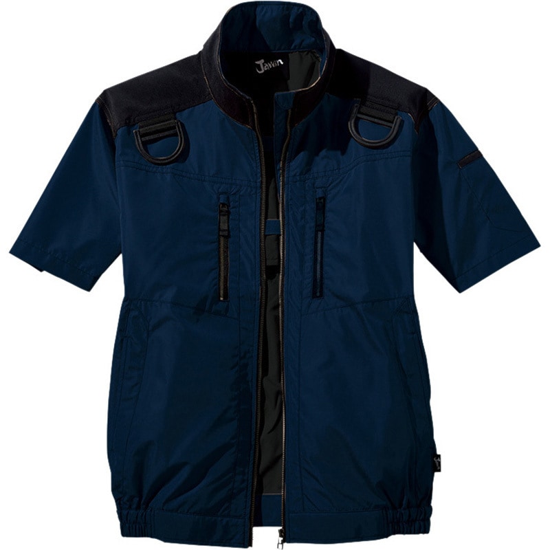 54090 Jawin 空調服半袖ブルゾン 54090 (服のみ) 自重堂 ネービー色 サイズ5L