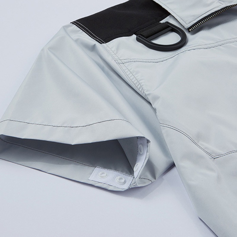 54090 Jawin 空調服半袖ブルゾン 54090 (服のみ) 自重堂 シルバー色