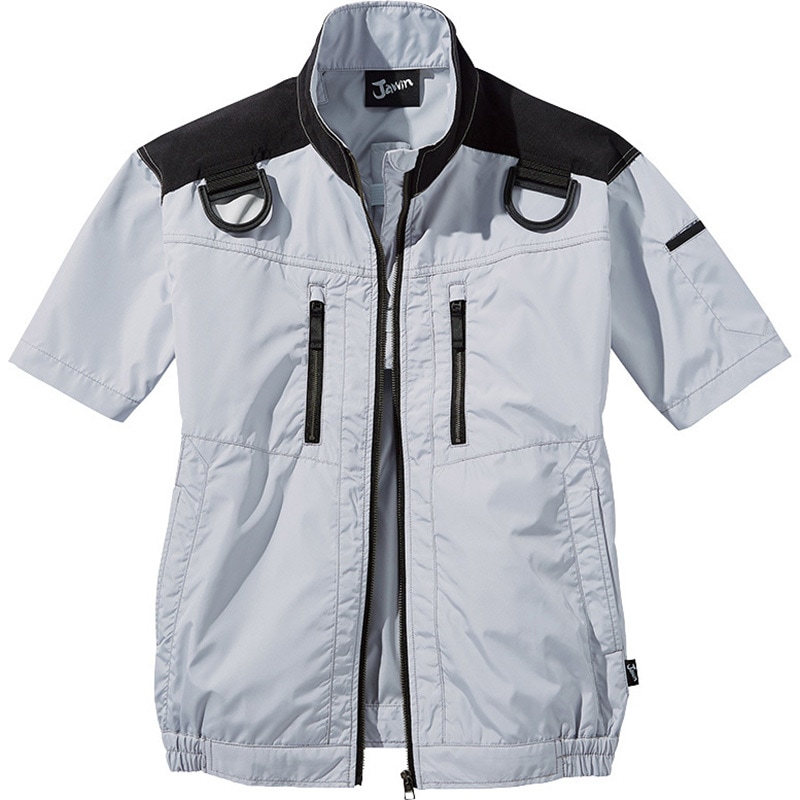 空調服　Jawin 半袖　54090 シルバー 4L 54090 Jawin 空調服半袖ブルゾン 54090 (服のみ) 自重堂 シルバー色
