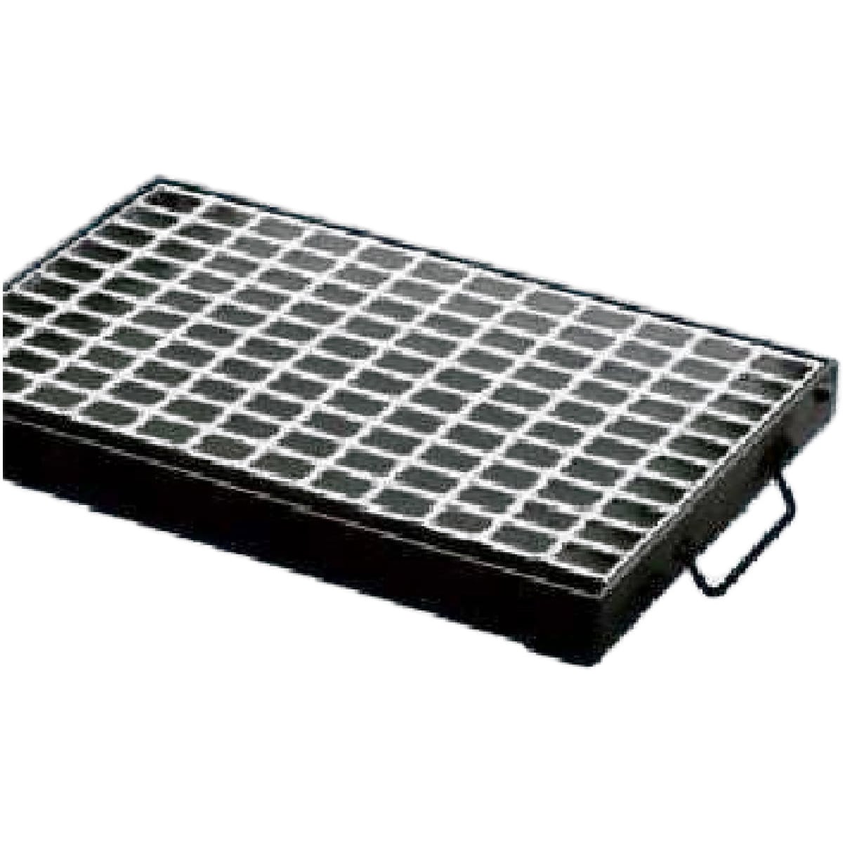 WM-X 34-955 圧接型グレーチング 並目 ノンスリップ WM-X型 片岡産業 種類110°開閉・ますぶた 適合荷重T-25