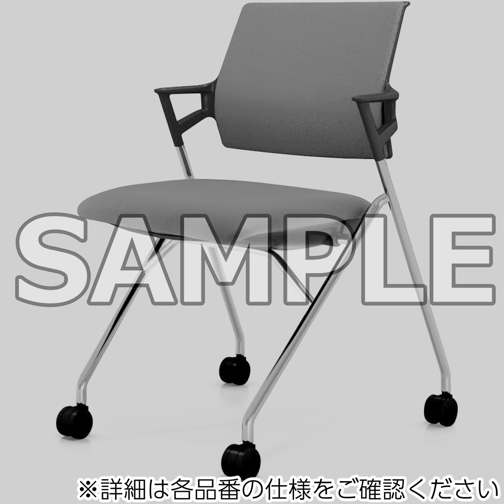 コクヨ/ピエガ 背クッション ブラックシェル メッキ脚 タンジェリン(V) キャスター付きチェア ミーティン コクヨ&frasl;ピエガ 背クッション ブラックシェル メッキ脚 タンジェリン(W