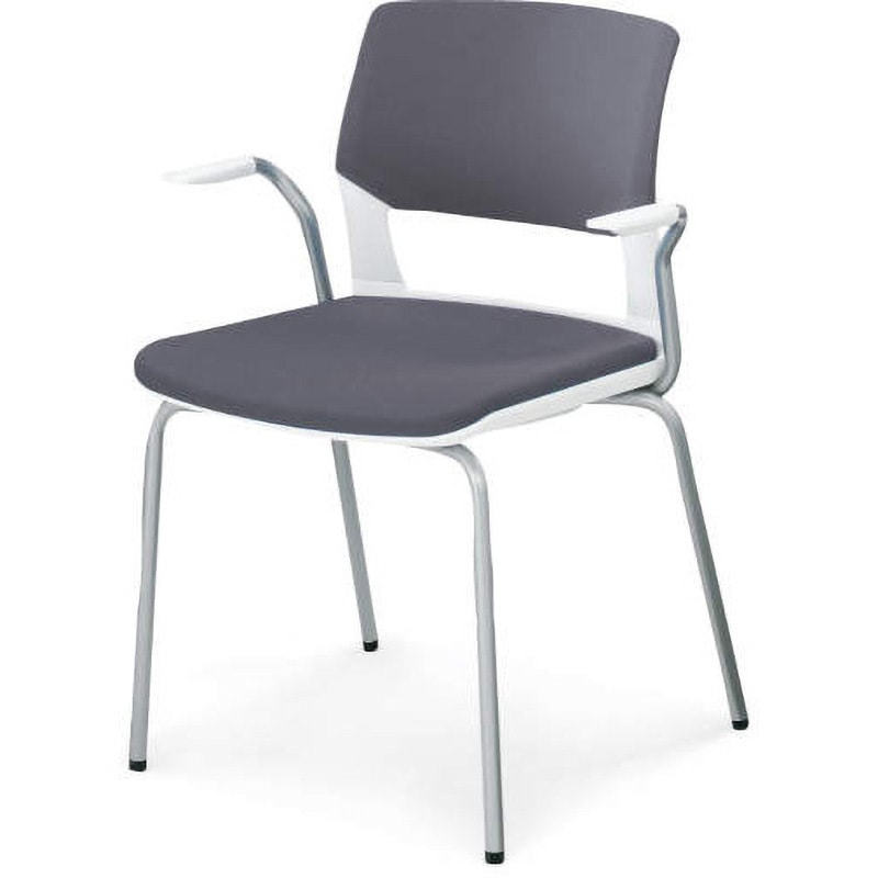 CK-161RG1C4N 会議用イス 160シリーズ 固定脚タイプ(配送・組立サービス付き) コクヨ 組立・設置・取付 スレートグレー色 キャスターなし 肘掛あり  CK-161RG1C4N