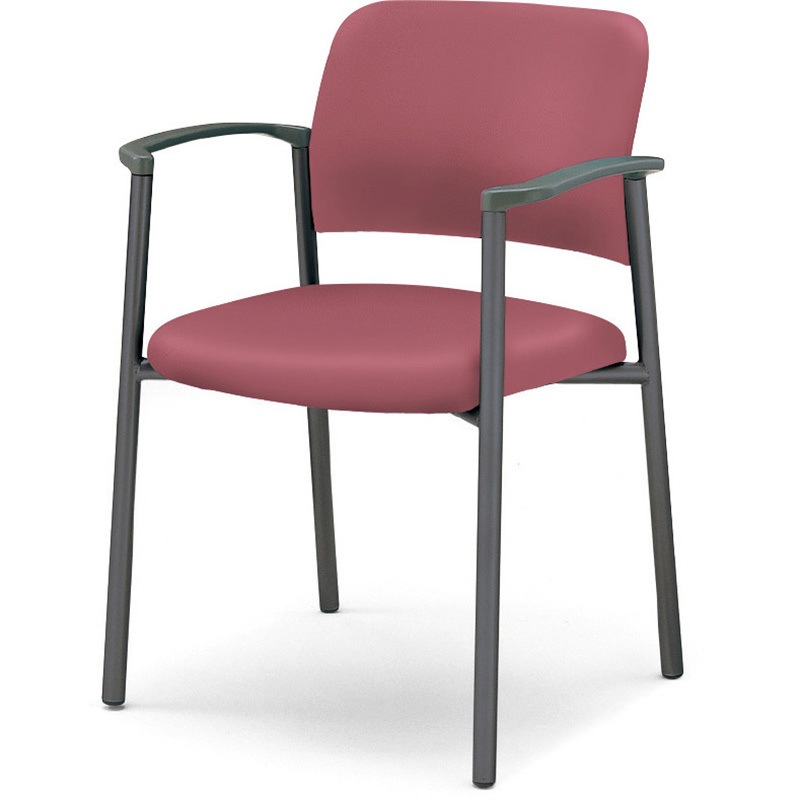 CK-101F4VZ94 会議用イス 100シリーズ 4本脚タイプ(配送・組立サービス付き) コクヨ 組立・設置・取付 ミディアムローズ色 グレー キャスターなし  CK-101F4VZ94