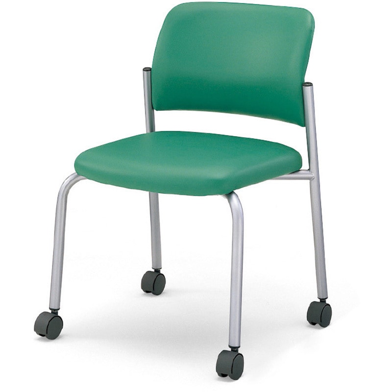 CK-100CF4VZ24-VN 会議用イス 100シリーズ キャスタータイプ(配送・組立サービス付き) コクヨ 組立・設置・取付 ミディアムミント色 グレー ポリプロピレン  CK-100CF4VZ24-VN