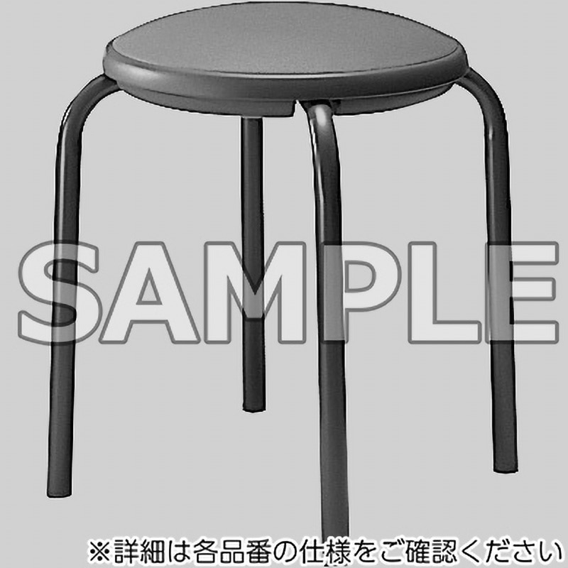 CK-745F4G4T7 スツール(配送・組立サービス付き) コクヨ ネイビー色 キャスターなし 組立・設置・取付 高さ455mm幅455mm奥行455mm  CK-745F4G4T7