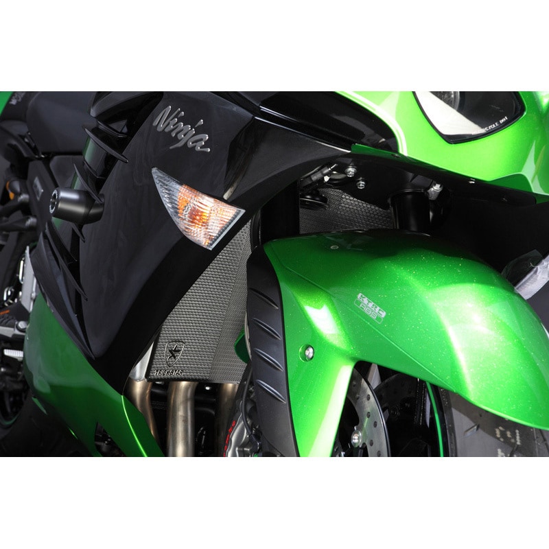 カワサキ　ZX-14R トリックスター　ラジエーターコアガード BKメッキ トリックスター / Kawasaki Ninja ZX-14R/1400GTR ラジエター