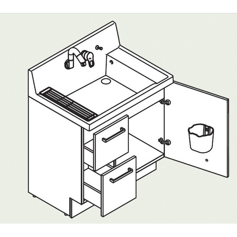 洗面化粧台 K1シリーズ 一般地用 引出タイプ 間口750mm