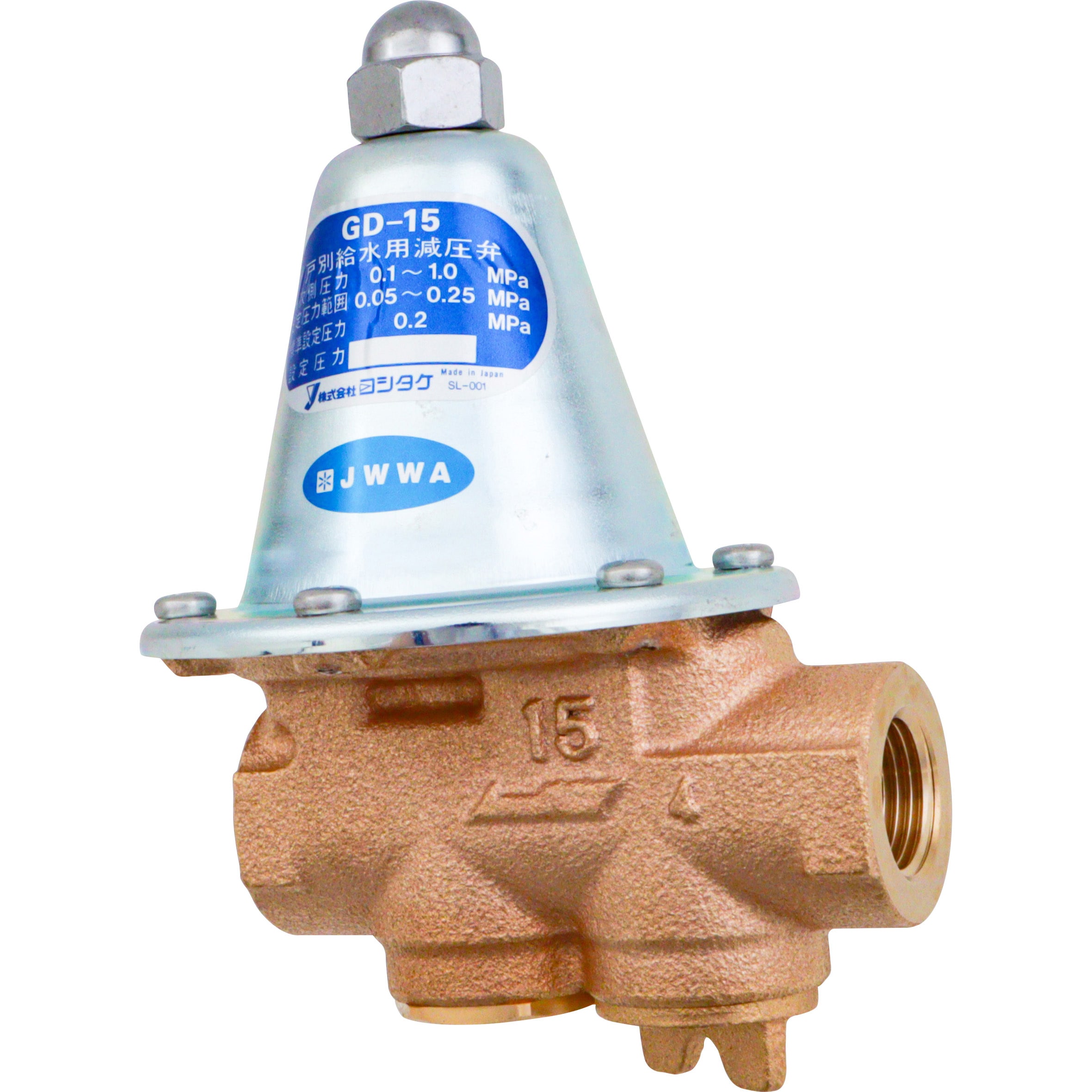 ヨシタケ 蒸気用減圧弁 2次側圧力(B) 25A GD-30-B-25A ヨシタケ 蒸気用減圧弁 25A (1台) 品番：GP-1000-25A GD-45-B-25A