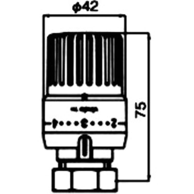 101-3066 サーモラジエターバルブ(センサ部/TH型) 1個 ヨシタケ 【通販モノタロウ】 5,305円