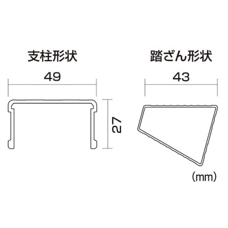 四脚アジャスト式足場台[上部操作タイプ] スタッピー DXP(すのこ式天場スライド)型