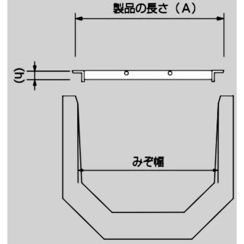 圧接型グレーチングU字溝側溝用 細目ザラザラ ピッチ(クロスバー)10mm 溝幅300mm長さ360mm R1SU25-30 T-2