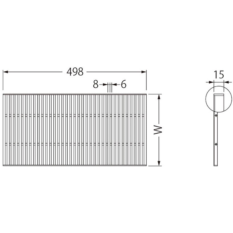 PQ-H-15 300×500×15 ステンレス製 細目ノンスリップタイプ