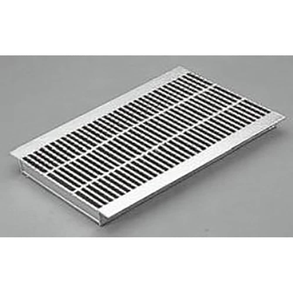 QXHU-P1525 スチール製グレーチング 細目滑り止め模様付 歩道U字溝用クッション材付 カネソウ 適合荷重T-14 溝幅150mm長さ995mm  QXHU-P1525